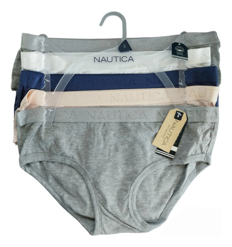 Pantaletas Hipsters Nautica Original De Dama Pack De 5 Pzs