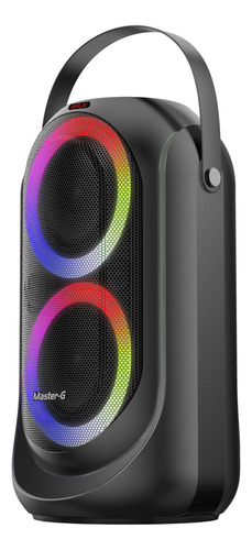 Parlante Karaoke Bluetooth 6,5 X2 Mgevo Color Negro Resisten