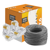 Cabo Rede Cat6 150m Cinza Furukawa Soho Plus + 10 Conectores