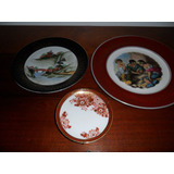 Platos De Porcelana Tsuji Y Hartford ( Lote De 3 Platos)