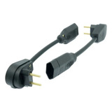 Adaptador Para Tomada 90 Graus 10a /20a Cm25  Reforçada 