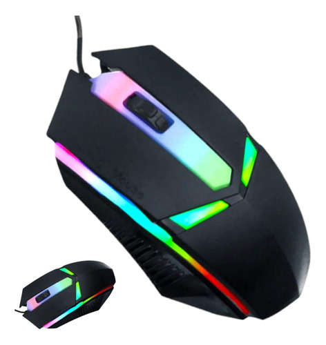 Mouse Gamer Knup 1200 Dpi Óptico Com Led Rgb Usb - Kp-mu003