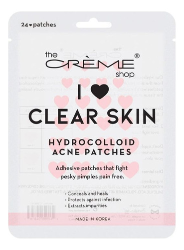 Parches Anti Acné I Love Clear Skin Acne Patches