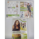 Lote 03 Jogos Fit Nintendo Wii Físico