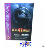 Mortal Kombat 2 Game Gear Manual Original