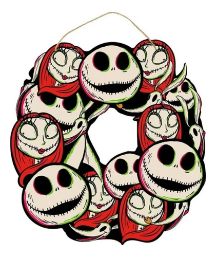 Decoración Halloween Nightmare Before Christmas Corona Jack