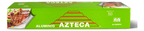 Papel Aluminio Azteca Modelo 50 Verde 50x30 Cm - 24 Pzas