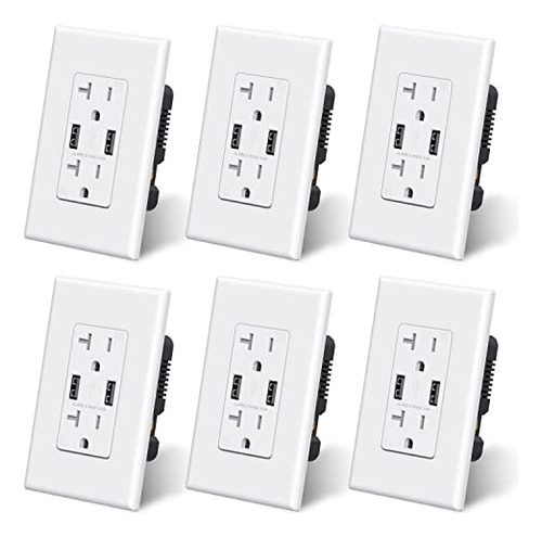 Cargador Usb Elegrp, Enchufe De Pared, Doble De Alta Velocid