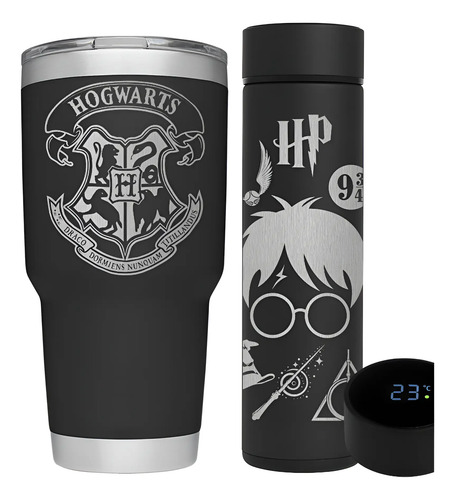 Harry Potter Hogwarts Kit Termo Digital Más Termo 30oz