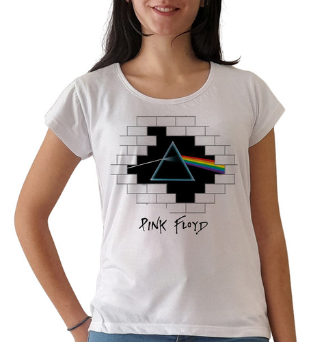 Remera Pink Floyd The Wall Dark Side Moon Mujer Purple Chick