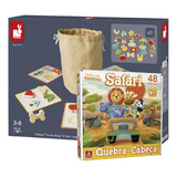 Kit Educacional Montessori Jogo Da Memória + Quebra-cabeça