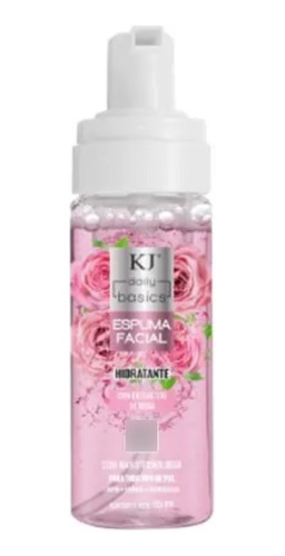 Espuma Facial Hidratante Kj Daily Basics Extracto Agua Rosas