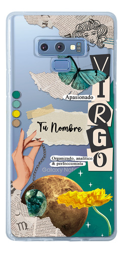 Funda Para Galaxy Mujer Signo Zodiaco Virgo Con Tu Nombre