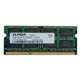 Memória Elpida Para Notebook 2gb 2rx8 Pc3-8500s-7-10-fp