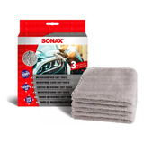 Set Paños Microfibra 40x40cm 340gsm 3u Sonax Color Gris Oscuro