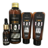 Shampoo Condic. Barba E Cabelo + Balm + Óleo + Creme Barbear