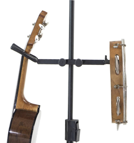 Suporte Clamp Ukulele Cavaco Violino Pandeiro Percussão Fone