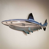 Tiburón Metal Arte Pared Decoración Sala De Estar Dormitorio