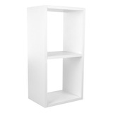 Nicho Prateleira Duplo Organizador Para Sala Quarto 28x56cm Cor Branco