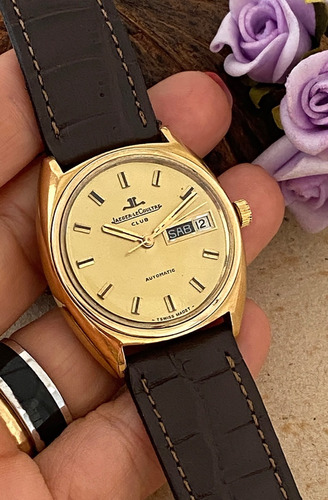 Relógio Automático Ouro Plaque Jaeger Lecoultre Club Luxuoso