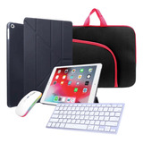 Smart Case P/ Tablet Teclado Mouse P/ iPad 9th Geração 10,2