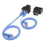 (1 Par) Adaptador Divisor Rj45, Divisor De Cable Ethernet...