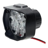 Faro Auxiliar 9 Led Moto Auto 6000k 13000lm Antiniebla Bitem