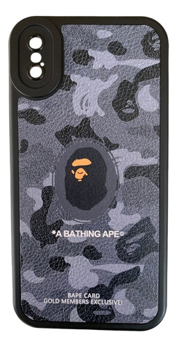 Funda Para iPhone Con Diseño Bape - Black Edition