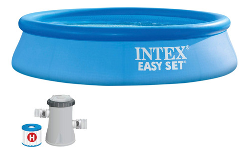 Piscina Intex Inflable Easy Set 244x61 Cm Con Filtro 28108np