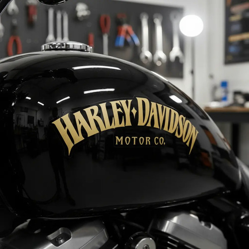 Calcomanía Para Moto Harley Curvas Para Tanque De Gasolina