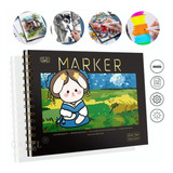 Cuaderno De Bocetos 8k 38x26 Cm Para Marcadores Y Acuarelas