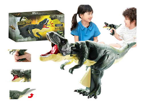 Pistola Dinosaurio Rex Zaza Movimiento Y Sonido T Rex 28 Cm