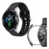 Correa Deportiva Flat + Case +mica Para Galaxy Watch 3 45 Mm