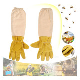 Guantes Largo Apicultor Anti Picaduras Abejas Miel Seguridad