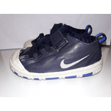 Zapatillas Nike Bebe Niños Cuero Azul T 21