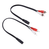  2x Conector Estéreo 3.5mm A 2rca Divisor Convertidor De