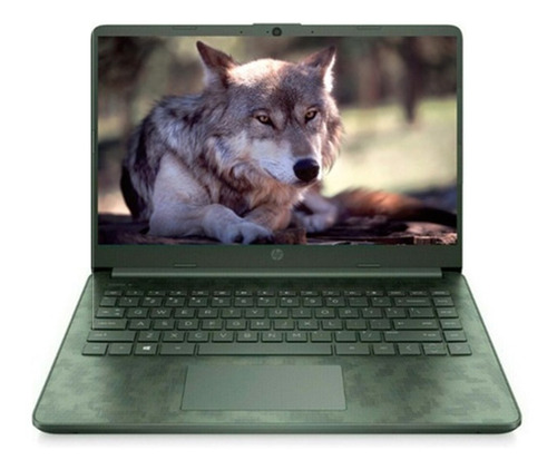 Notebook Hp 14-dq2088wm 8gb Ram 256gb Ssd Intel Core I5 Intel® Iris® Xe Graphics Windows 10 Home 14'' Hd Verde Camuflado