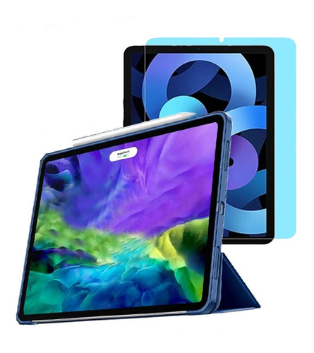 Funda Protector Smart Cover Tpu Para iPad 11 2021 + Vidrio