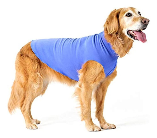 Suéter Elástico Lana Para Perro Talla 14 Color Azul Aciano  