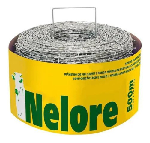 Arame Farpado Galvanizado Para Cerca Nelore 500m Morlan