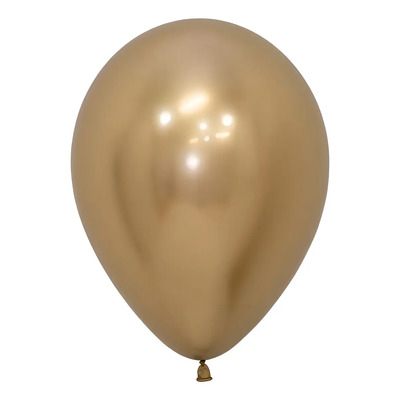 Globo Dorado R12 Sempertex Reflex\u002Fcromado 50 unidades | Envío gratis