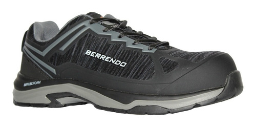 Tenis De Seguridad Berrendo 7709 Fibra Vidrio Negro