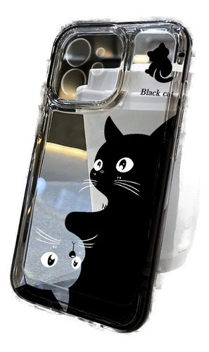 Bonita Funda De Teléfono Con Forma De Gato Para iPhone 15, 1