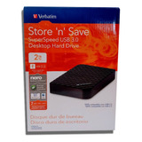 Disco Duro Escritorio Verbatim Store ´n´ Save 2tb 3.0 97580