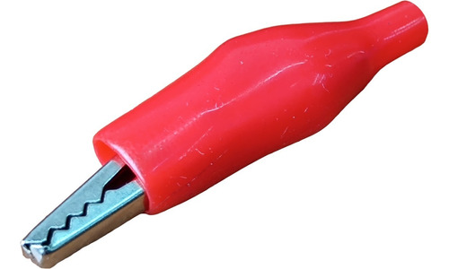Conector Caimán Mediano, 5 Amp Color Rojo (20 Piezas)