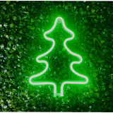 Luminária Arvore De Natal Led Neon Decoração 25 Cm Bivolt