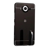 Marco Metalico Aluminio Espejado Para Nokia Lumia 950