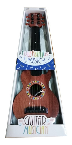 Guitarra Acústica Para Niños Con Clavijas De Afinar + Uñeta