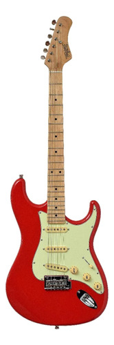 Guitarra Elétrica Tagima Classic Series T-635 Classic De  Amieiro Fiesta Red Com Diapasão De Bordo