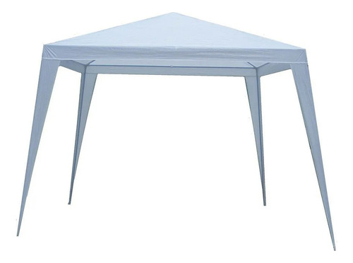 Gazebo Rafia 2,4×2,4mts Acero Polietileno Color Blanco